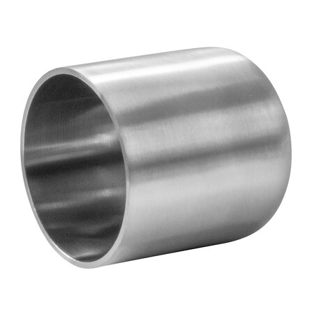 Steel & Obrien 1" Extended Tangent Butt Weld End Cap - 1-1/2" Long 316SS S16W-1-PL-316